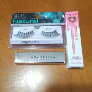 Lashes, Liqid Lip Color, Eye Primer